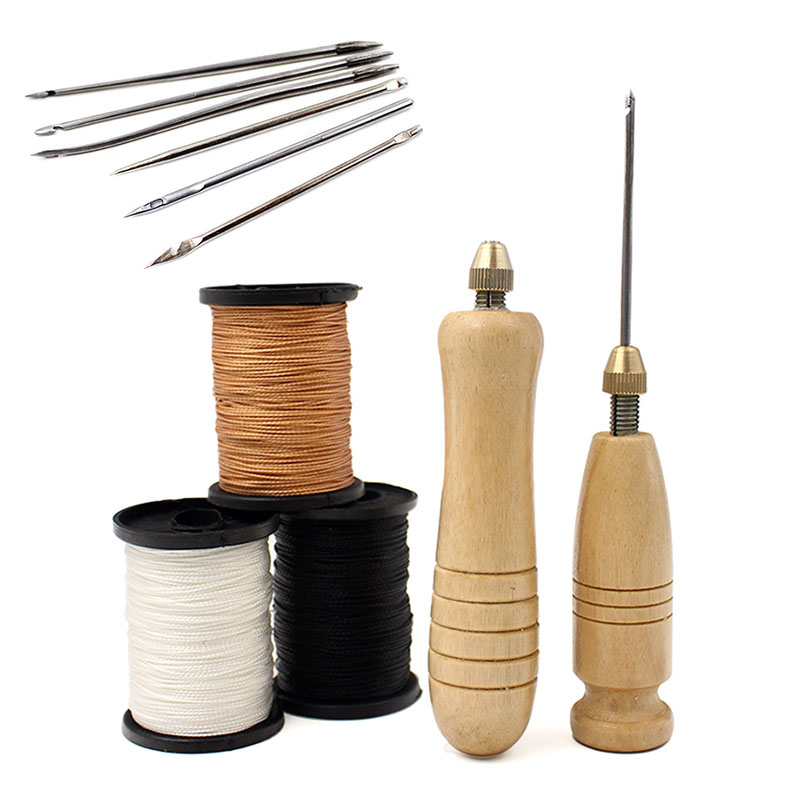Leatherwork Awl - طقم خياطة جلد يدوي الصنع (DIY)