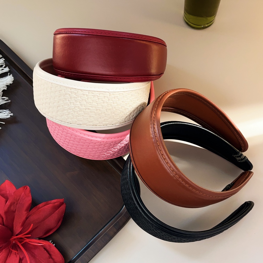 Leatherwork Rings - جديد 2025 ريترو بولي Leather العصابات