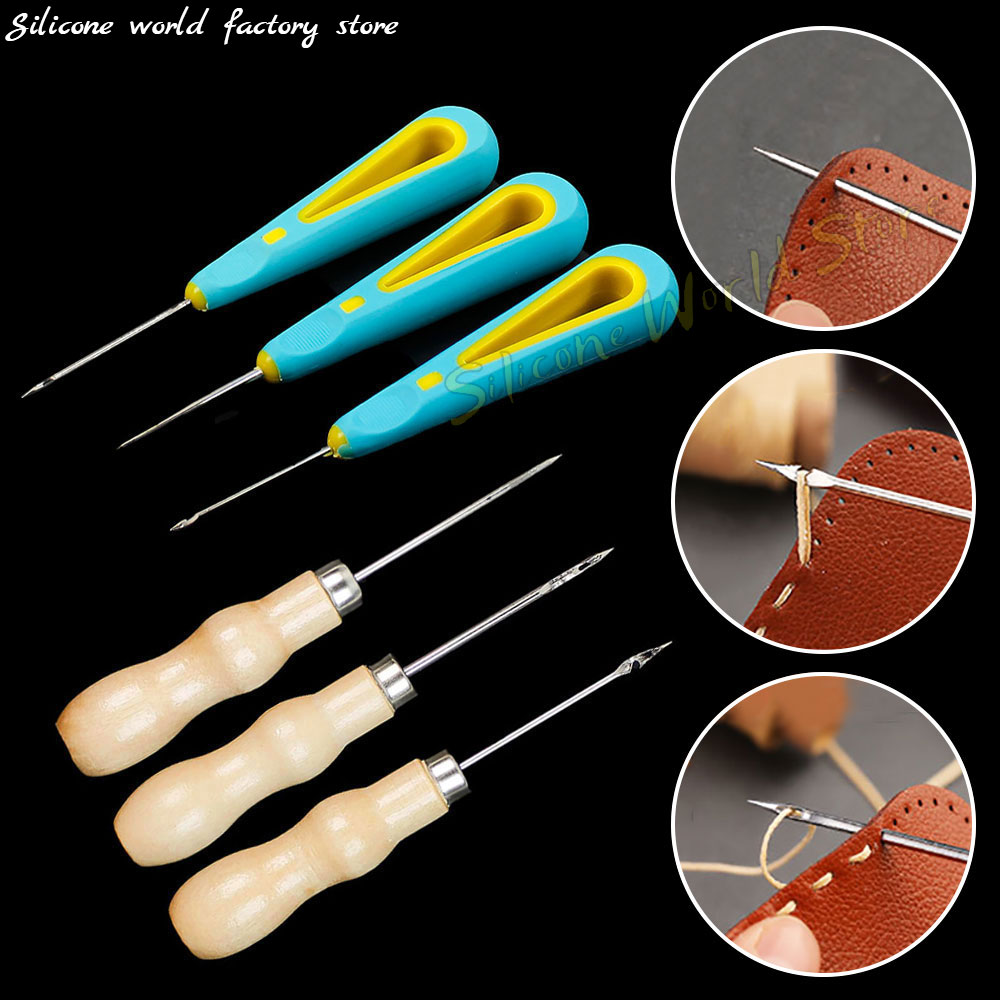 Leatherwork Awl - أداة ثقب الجلد المصنوعة يدويًا بالكروشيه