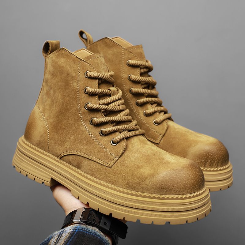 Leatherwork Boots - أحذية رجالية عالية الجودة للكاحل، أحذية