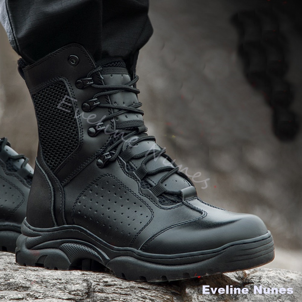 أحذية تكتيكية قتالية شبكية متو - مراجعة Leatherwork Boots وسعره