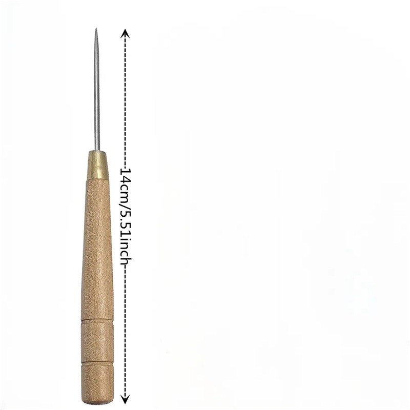 3 قطعة مقبض خشبي Awl أداة الجل - مراجعة Leatherwork Awl وسعره