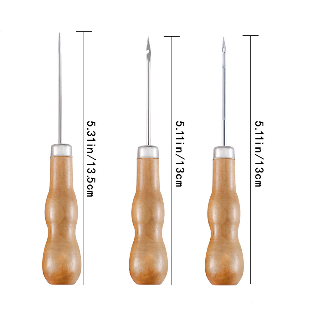 الجلود Awl الخشب مقبض Awls الخ - مراجعة Leatherwork Awl وسعره