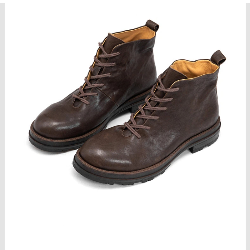 حذاء قتالي رجالي من جلد الحصان - مراجعة Leatherwork Boots وسعره