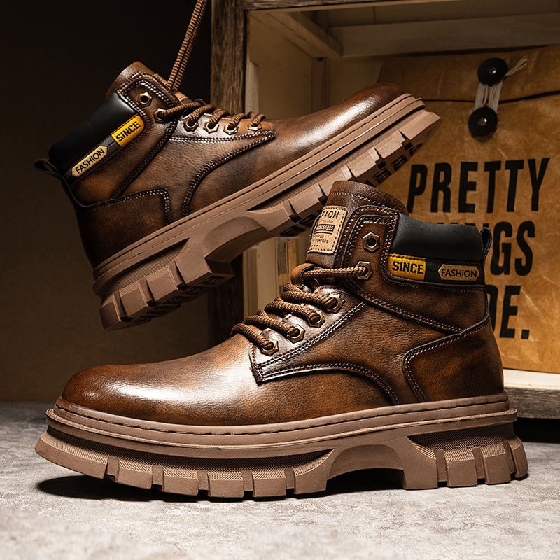 Vintage الرجال منصة حذاء من ال - مراجعة Leatherwork Boots وسعره