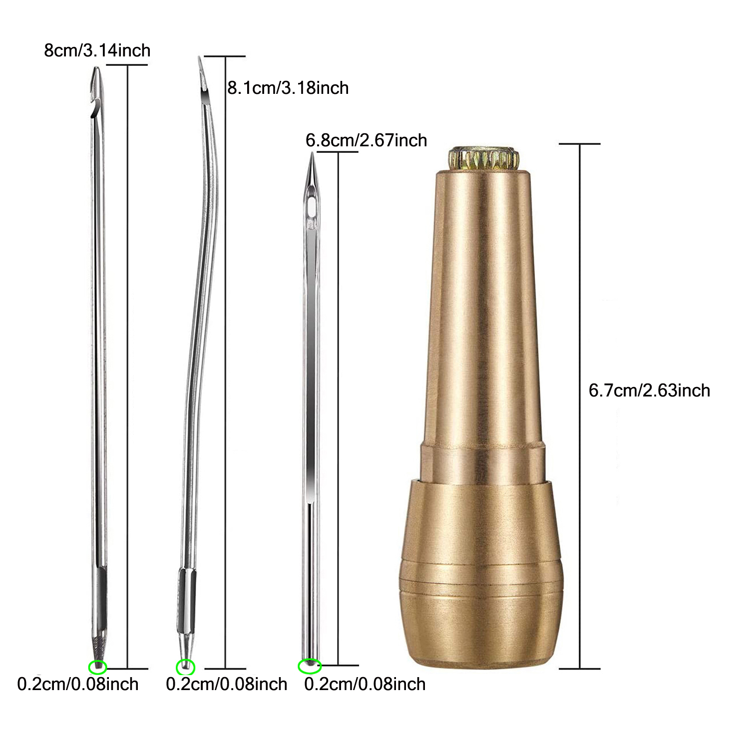 مجموعة الخياطة الجلدية DIY الج - مراجعة Leatherwork Awl وسعره