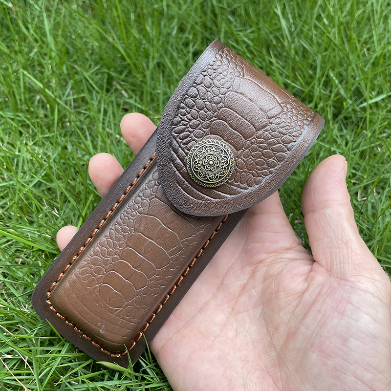 غطاء سكين جيب منقوش من جلد الب - مراجعة Leatherwork Awl وسعره