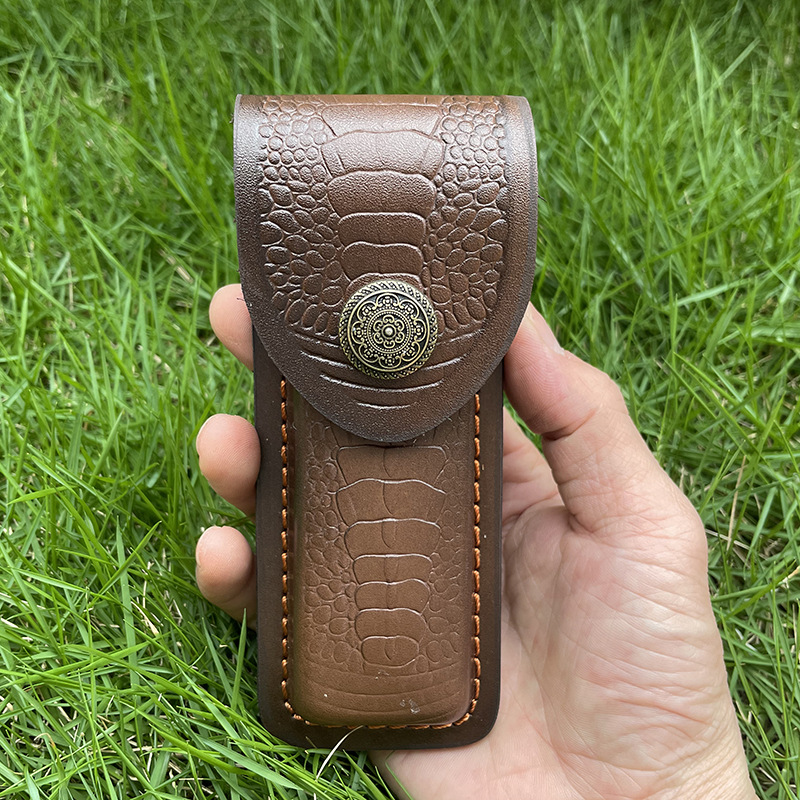 غطاء سكين جيب منقوش من جلد الب - مراجعة Leatherwork Awl وسعره