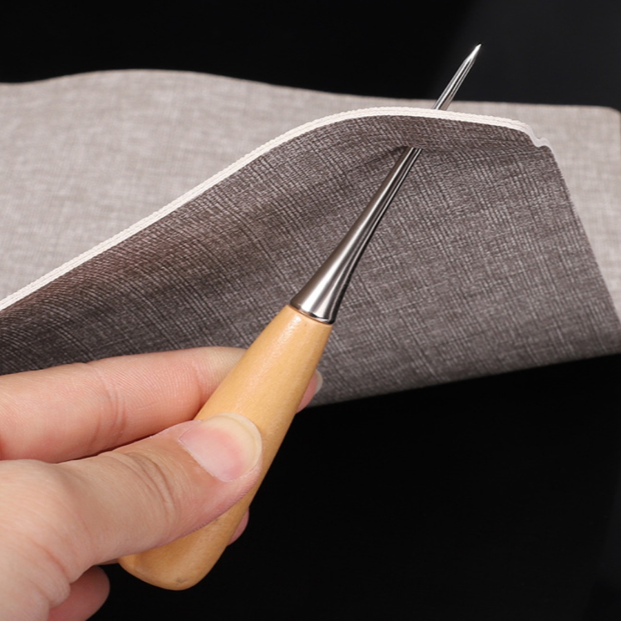 قطعتان من أداة خياطة يدوية للج - مراجعة Leatherwork Awl وسعره