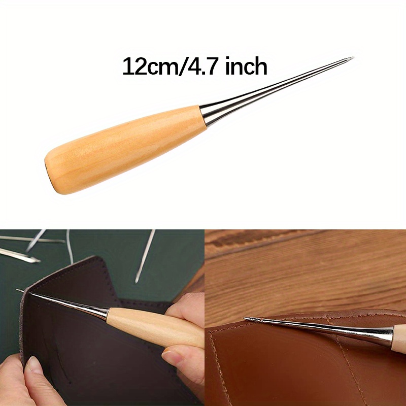 قطعتان من أداة خياطة يدوية للج - مراجعة Leatherwork Awl وسعره