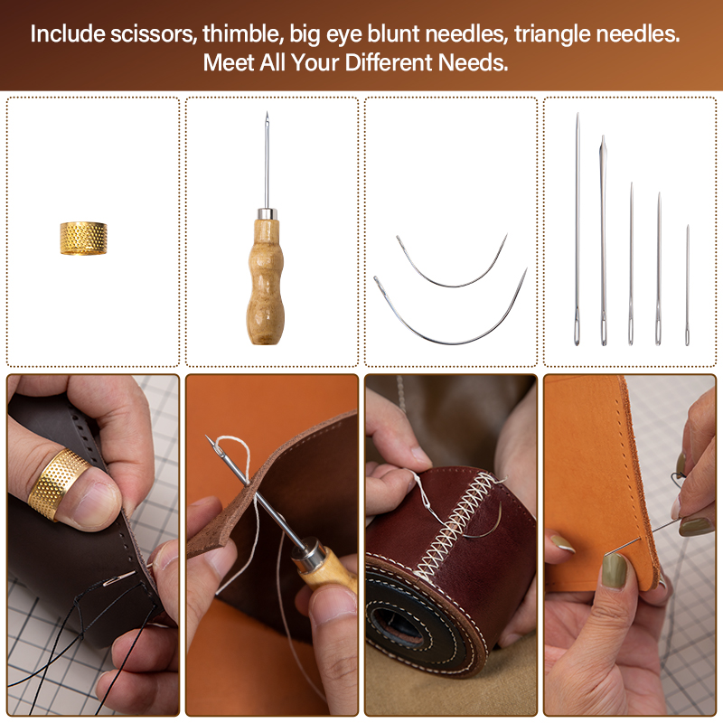 WUTA طقم تصليح الجلود الأحذية  - مراجعة Leatherwork Awl وسعره